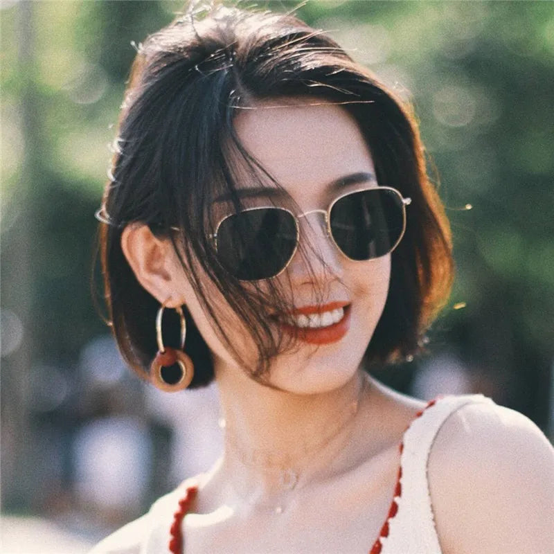 LeonLion 2023 Metal Classic Vintage Women Sunglasses Luxury Brand Design Glasses Female Driving Eyewear Oculos De Sol Masculino